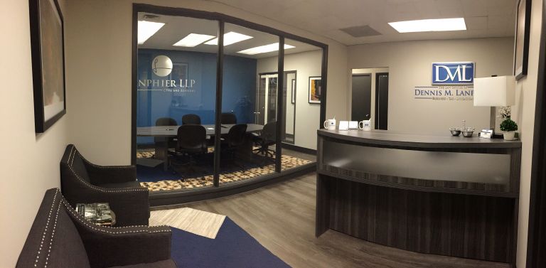 Lanphier LLP reception area at Colorado Center, Denver